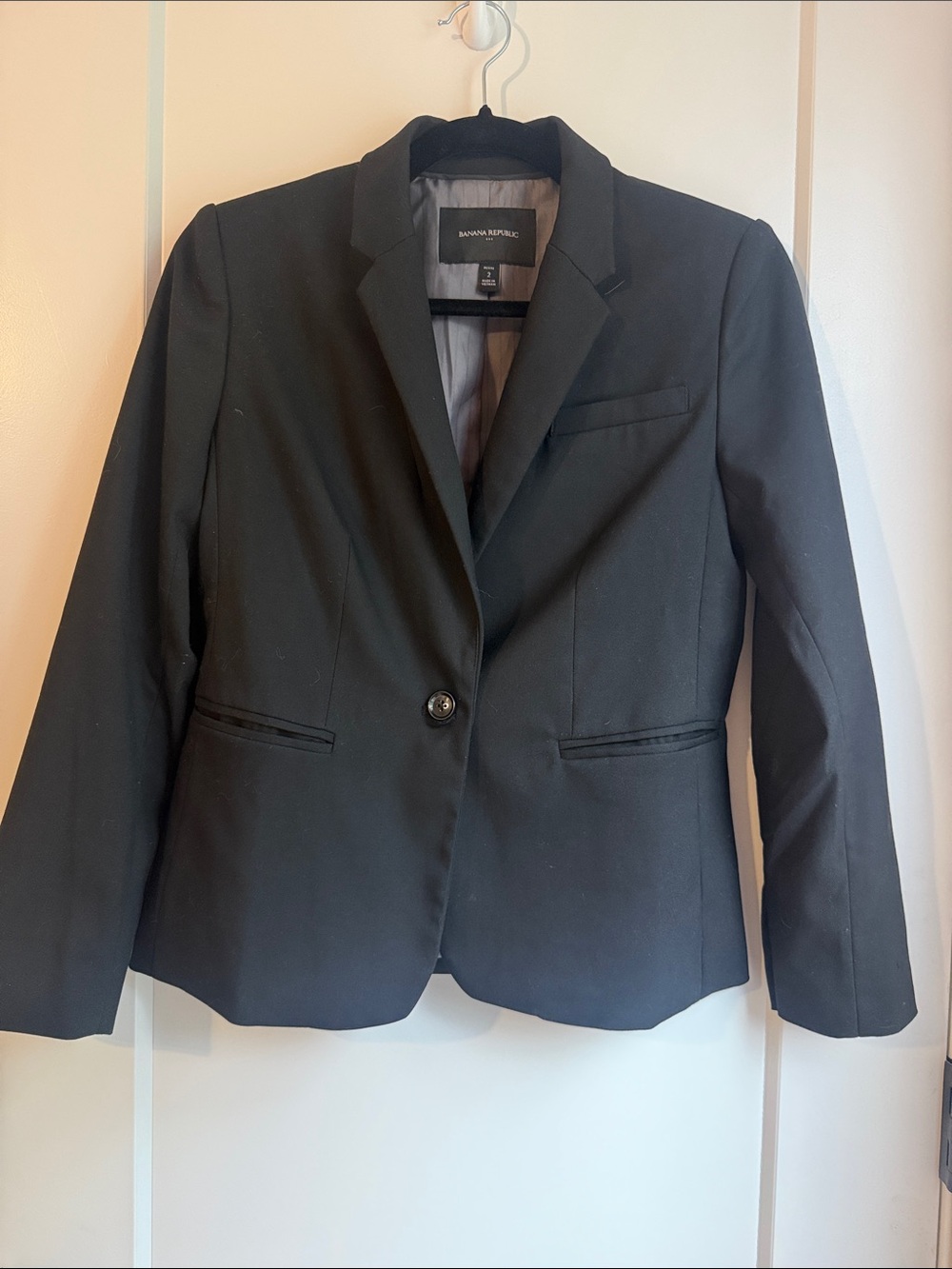 Banana Republic Factory Black Womens Tailored Blazer